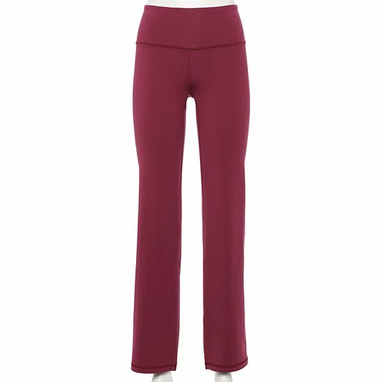 Women's Tek Gear® Shapewear Flared Workout Pants Chilled Wine 4 Women's Tek Gear® Shapewear Flared Workout Pants Chilled Wine - Image 4
