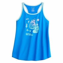 Girls 7-16 Tek Gear® Gloves Tank Blue Fight Like Girl