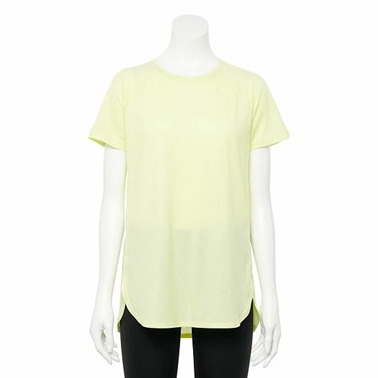 Women's Tek Gear® High Slit Tunic Tee Green Romantica