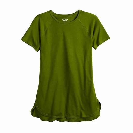 Women's Tek Gear® High Slit Tunic Tee Green Romantica - Image 3
