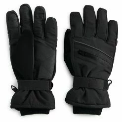 Men's Tek Gear® Touch Screen Ski Gloves Mineral Black