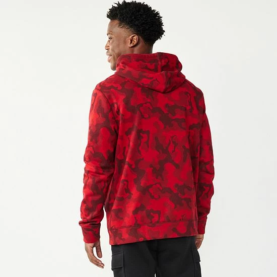 Men's Tek Gear® Camo Fleece Hoodie Green Marble - Image 2