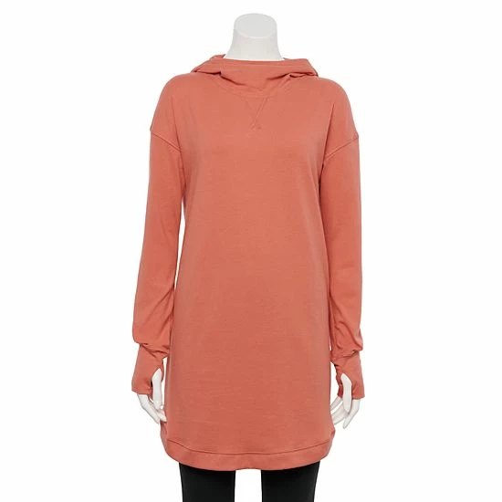 Women's Tek Gear® Essentials Hooded Cowlneck Tunic Modern White