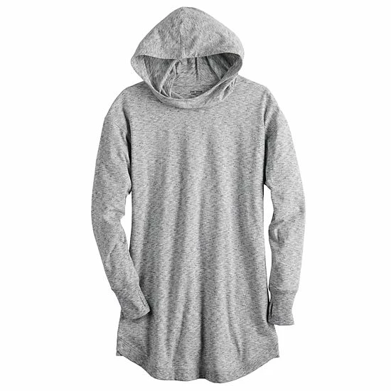 Women's Tek Gear® Essentials Hooded Cowlneck Tunic Modern White - Image 2