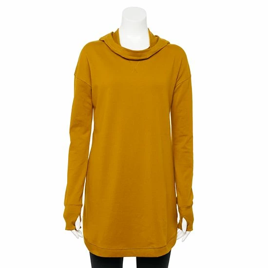 Women's Tek Gear® Essentials Hooded Cowlneck Tunic Modern White - Image 9