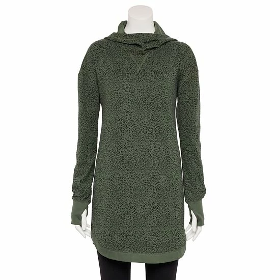 Women's Tek Gear® Essentials Hooded Cowlneck Tunic Modern White - Image 13