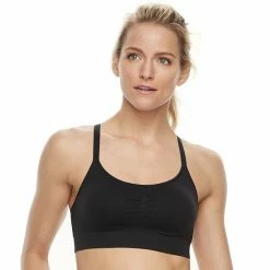 Tek Gear® Seamless Low-Impact Sports Bra Bright Coral