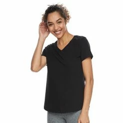 Women's Tek Gear® Essential Short Sleeve Tee Aqua Silver Heather -Tek Gear Shop unnamed file 932