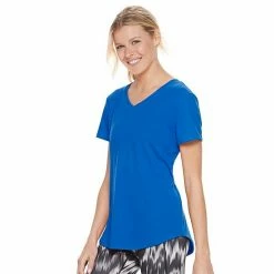 Women's Tek Gear® Essential Short Sleeve Tee Aqua Silver Heather -Tek Gear Shop unnamed file 940