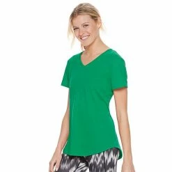 Women's Tek Gear® Essential Short Sleeve Tee Aqua Silver Heather -Tek Gear Shop unnamed file 943