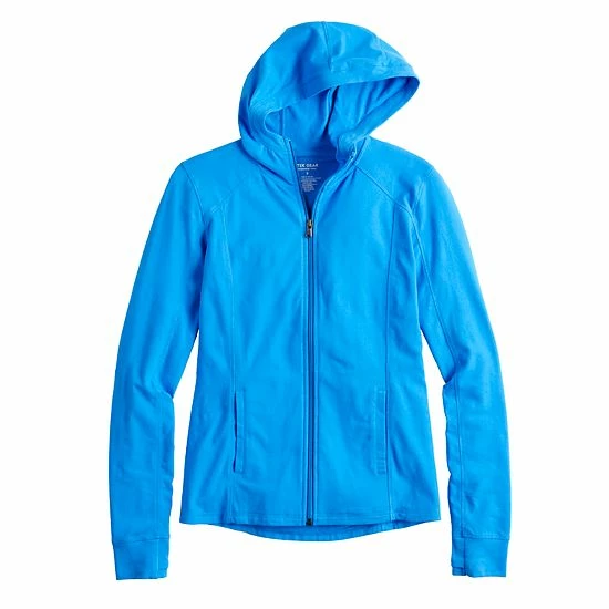 Women's Tek Gear® Essential Hooded Jacket Night Life Teal - Image 3